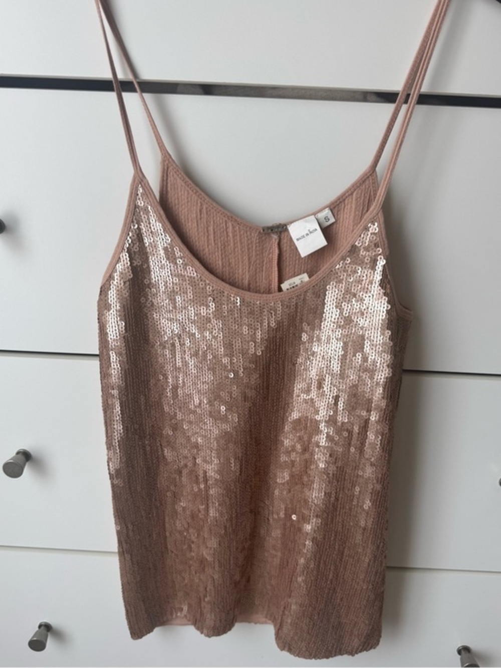 NWT Chan Luu Sequin Embellished Top Cami